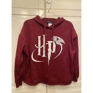 Harry Potter Women’s Maroon Pullover Wizarding‎ World Hoodie HP Sweatshirt Sz S